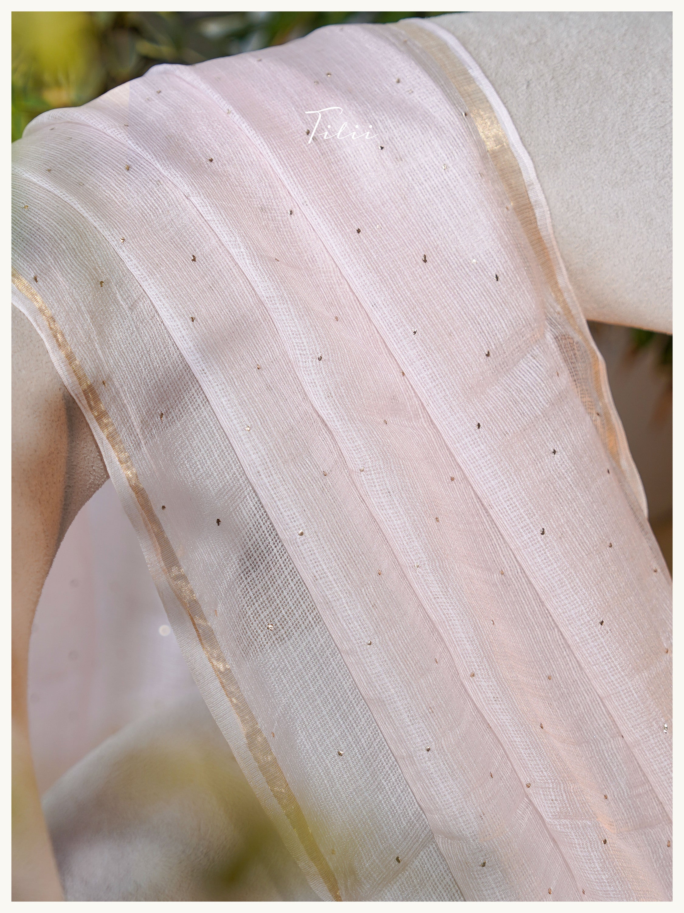 Unstitched mul chanderi suit set