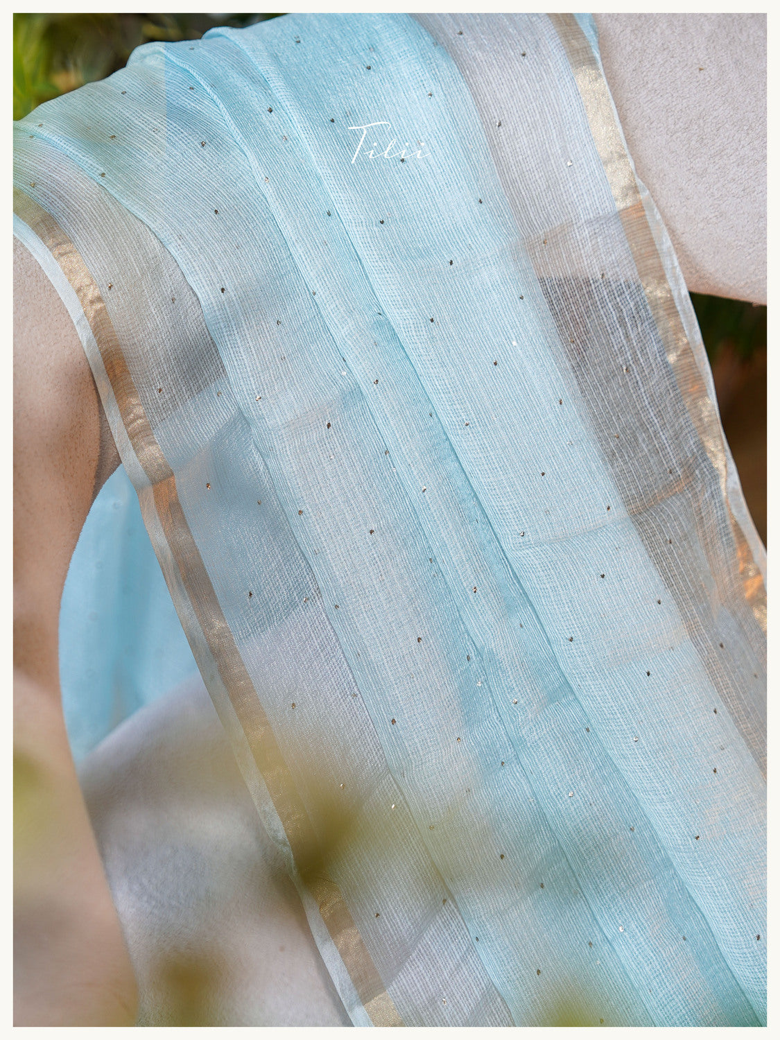 Silk Kota Dupatta in Blue
