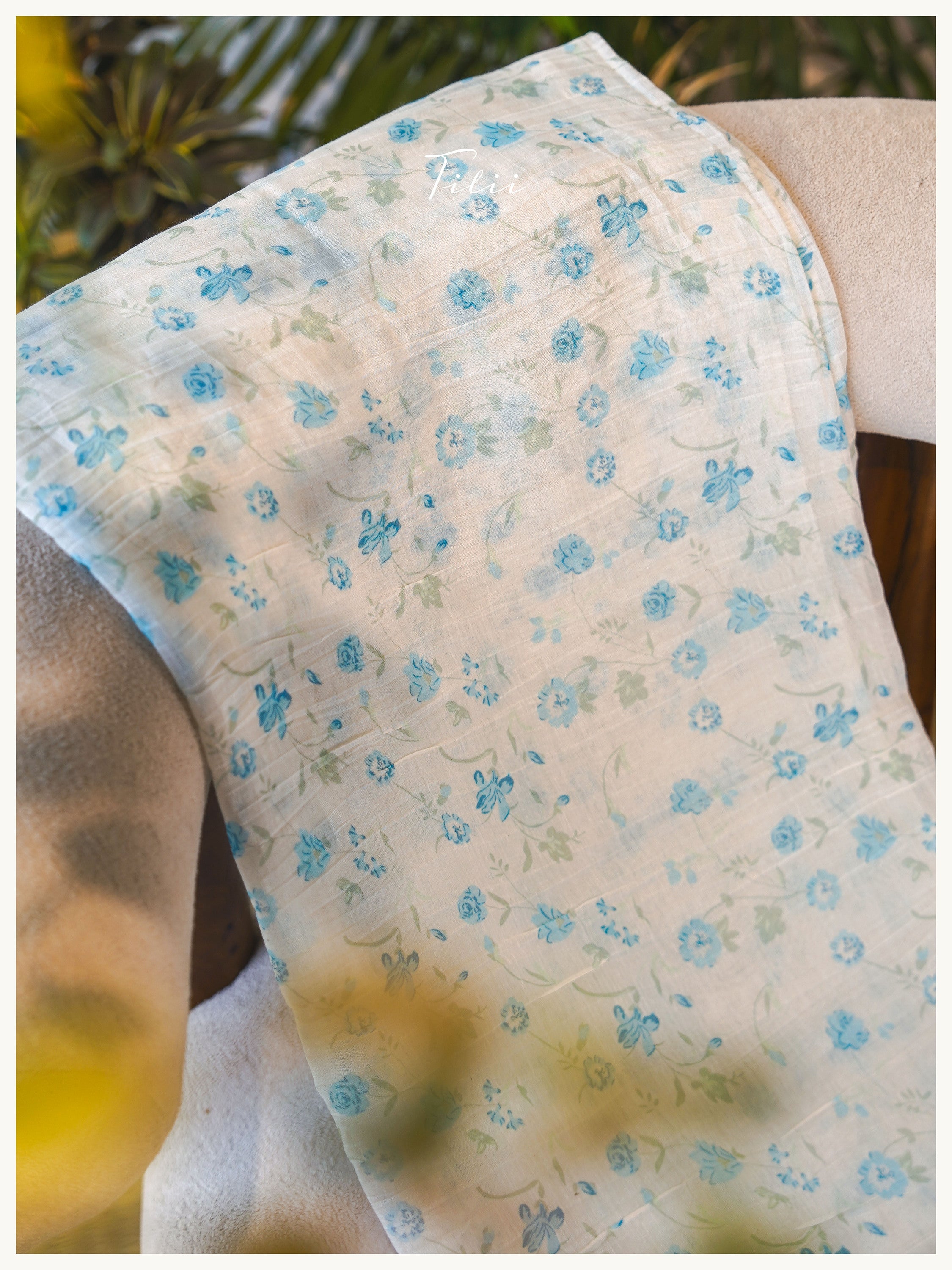 Unstitched mul chanderi suit set
