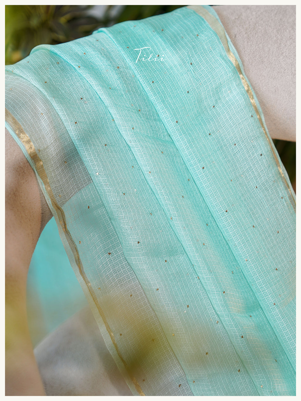 Unstitched mul chanderi suit set