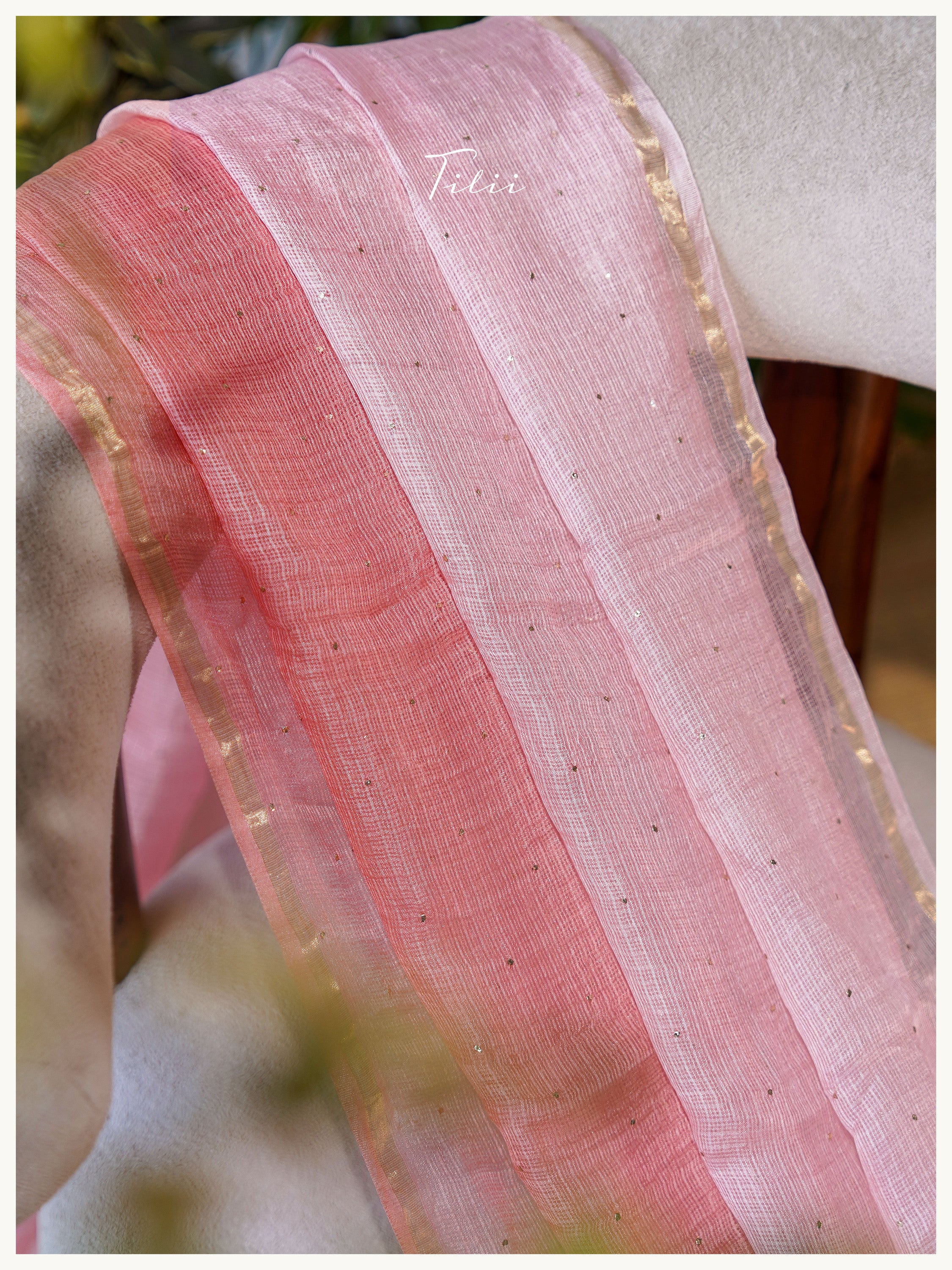 Silk Kota Dupatta in  Ombré Shading