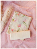 3 Piece Unstitched Suit Set in Tulip Haze