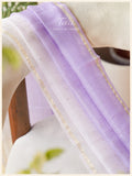 Silk Kota Dupatta in Lavender Ombré Shading