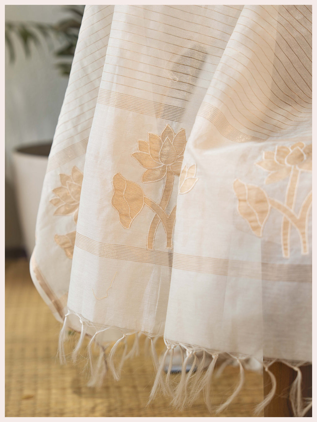 chanderi embroidery dupatta