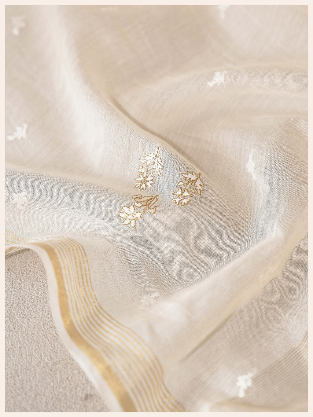 chanderi  embroidery dupatta
