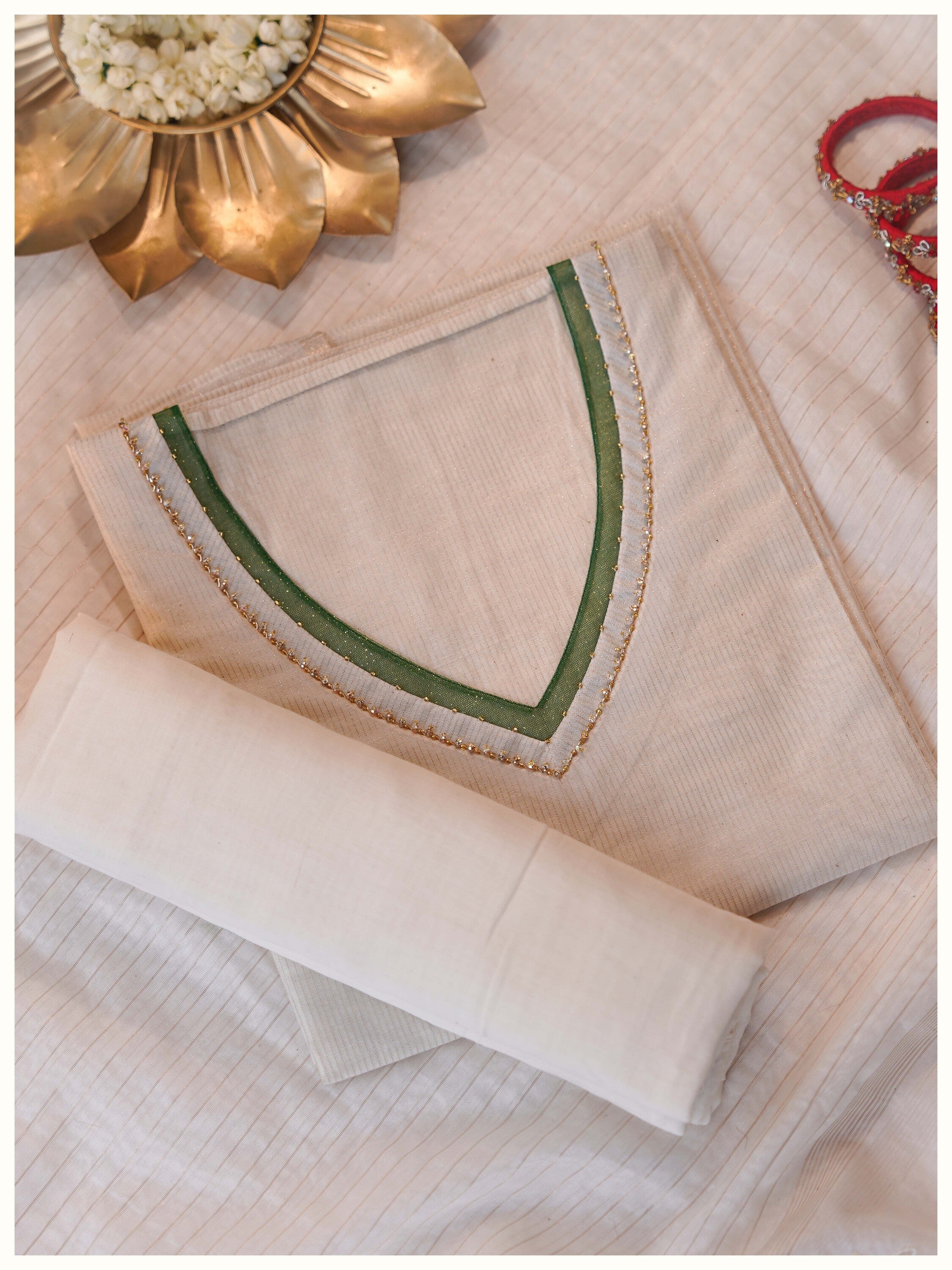 3 Piece Semi stitched Suit Set