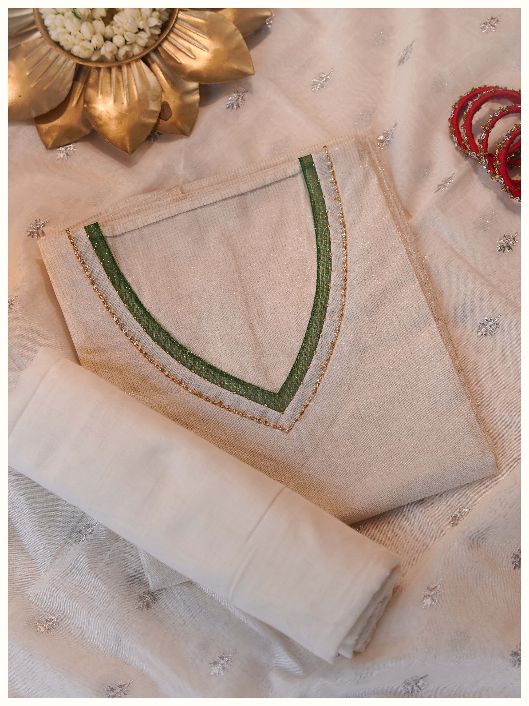 3 Piece Semi stitched Suit Set