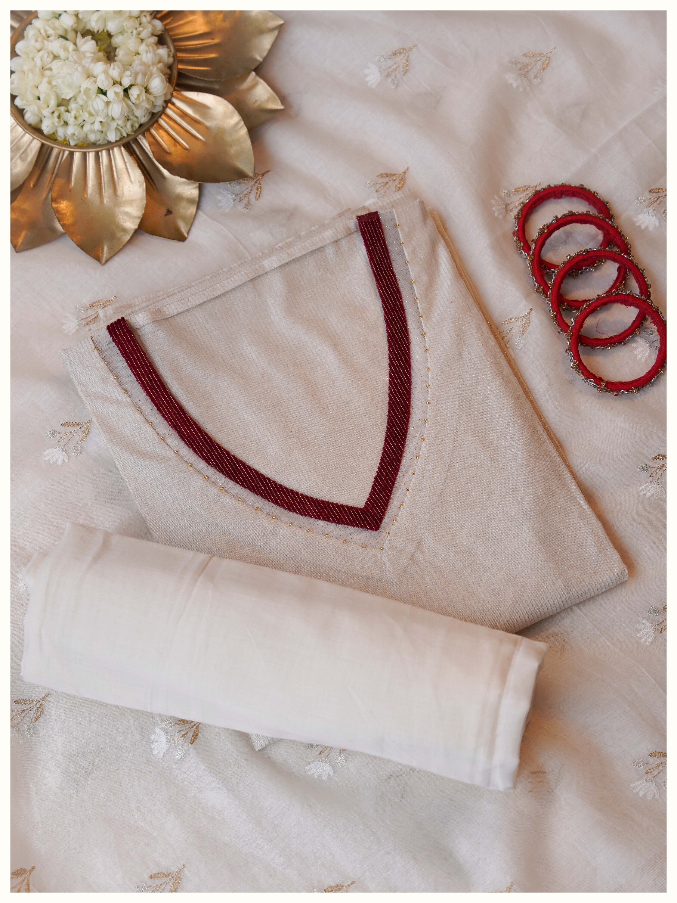 3 Piece Semi stitched Suit Set