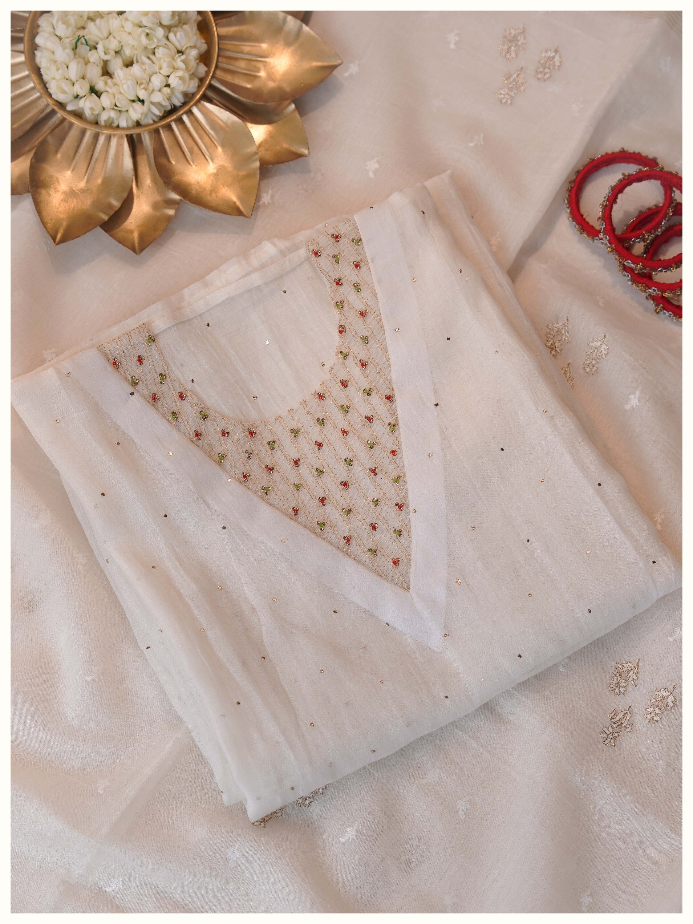 3 Piece Semi stitched Suit Set