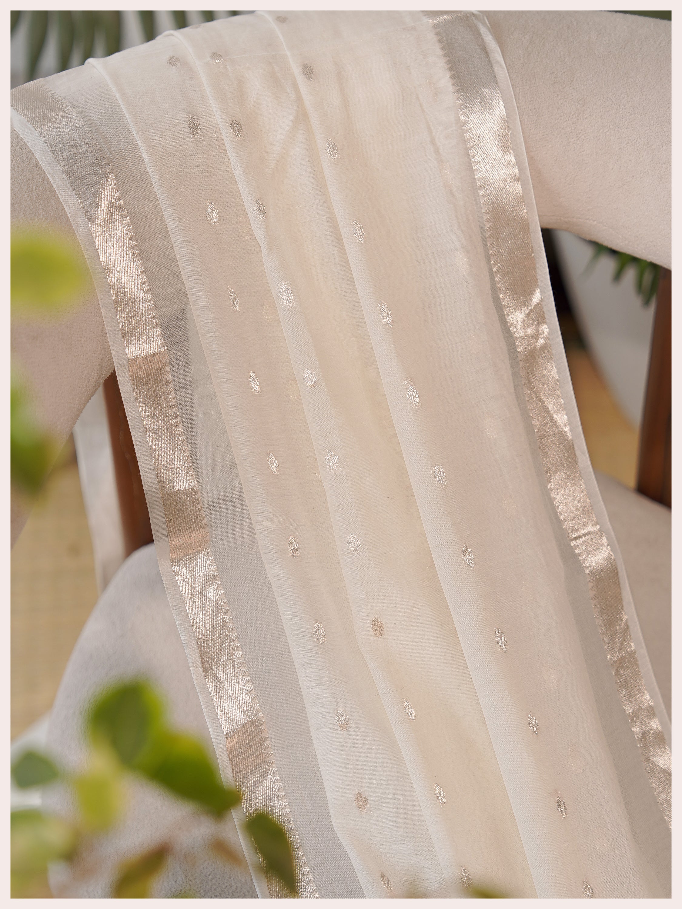 chanderi  embroidery dupatta