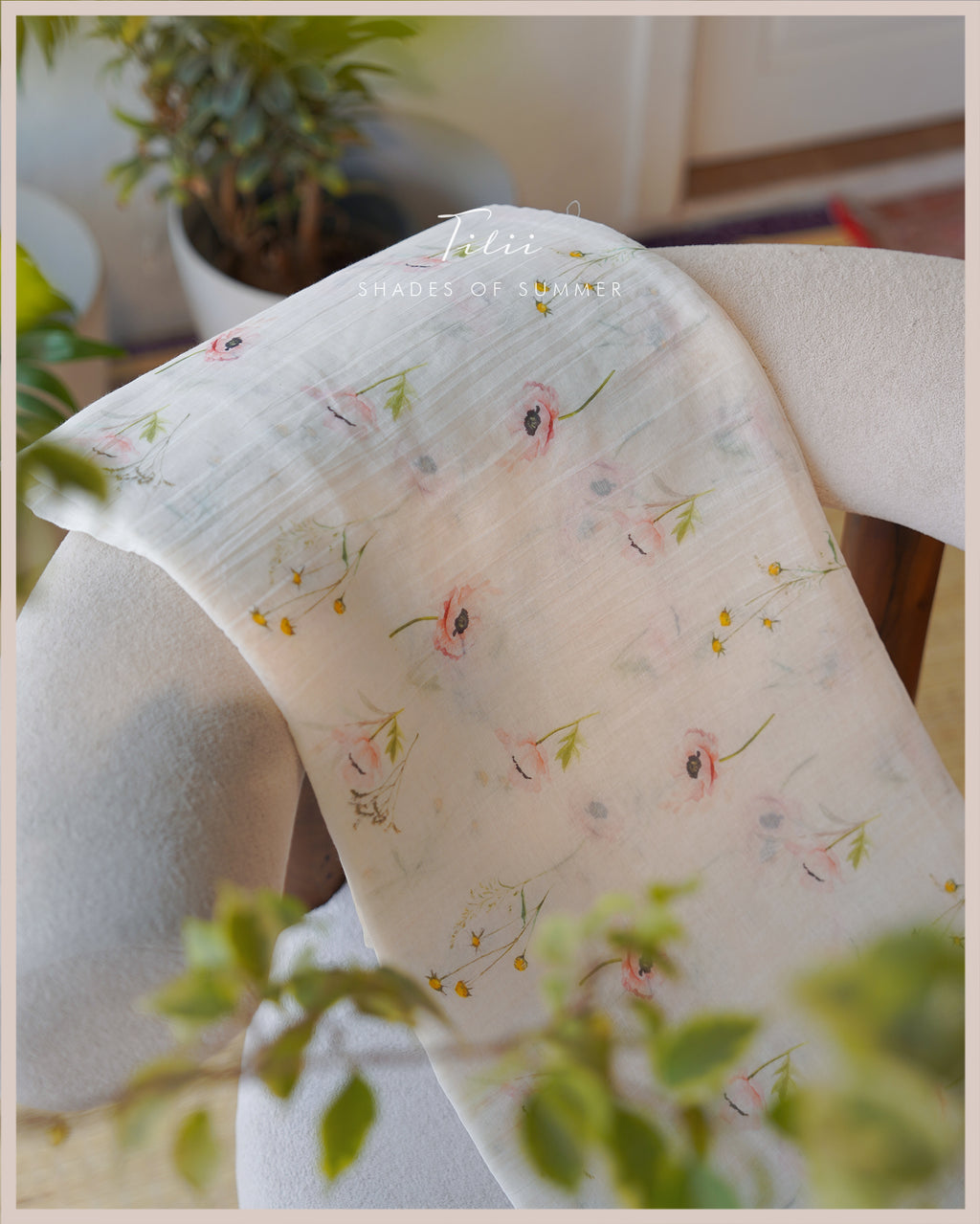 Unstitched suit set petal haze in pink