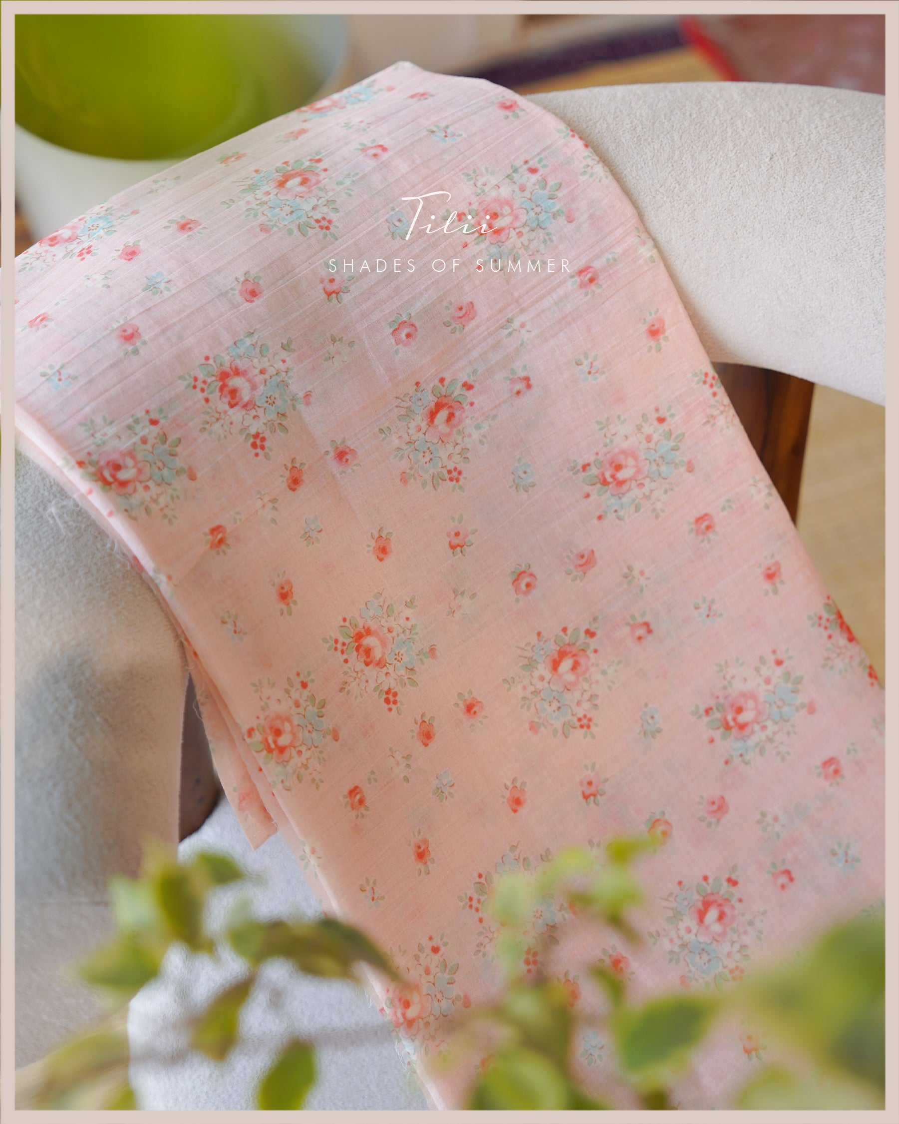 Unstitched suit set soft bloom in pink