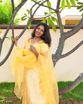 Unstitched suit set in Sunlit Yellow
