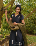 Unstitched suit set in onyx black