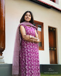 Unstitched suit set in regal purple