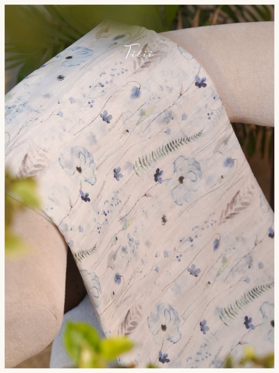 Unstitched mul chanderi suit set