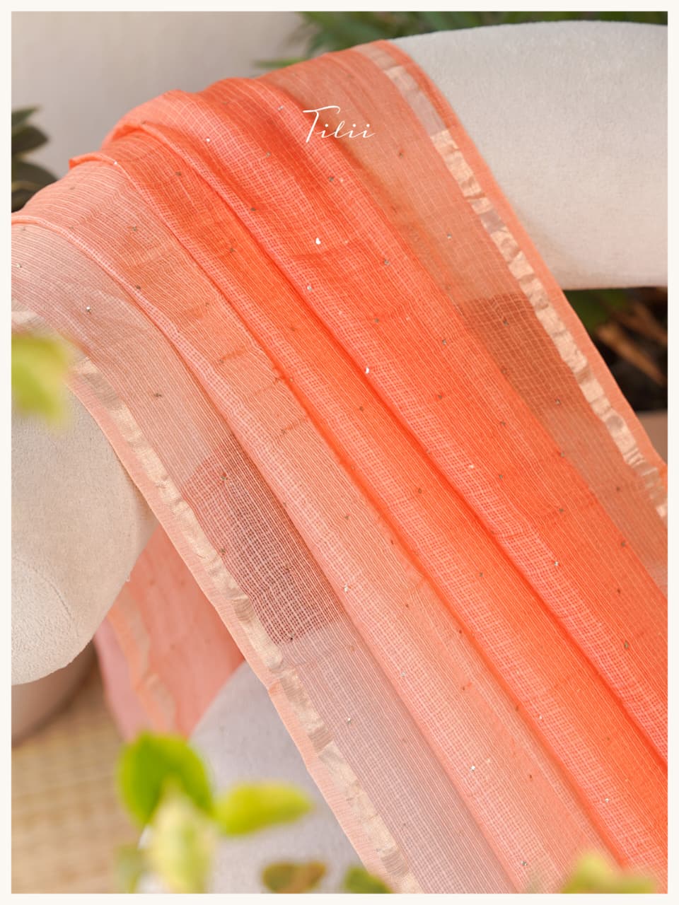 Unstitched suit set in Floral linen