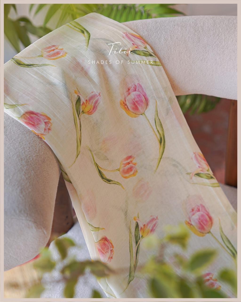 Unstitched suit set in Tulip Haze
