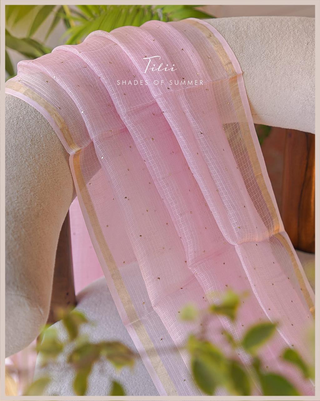 Unstitched suit set in Tulip Haze